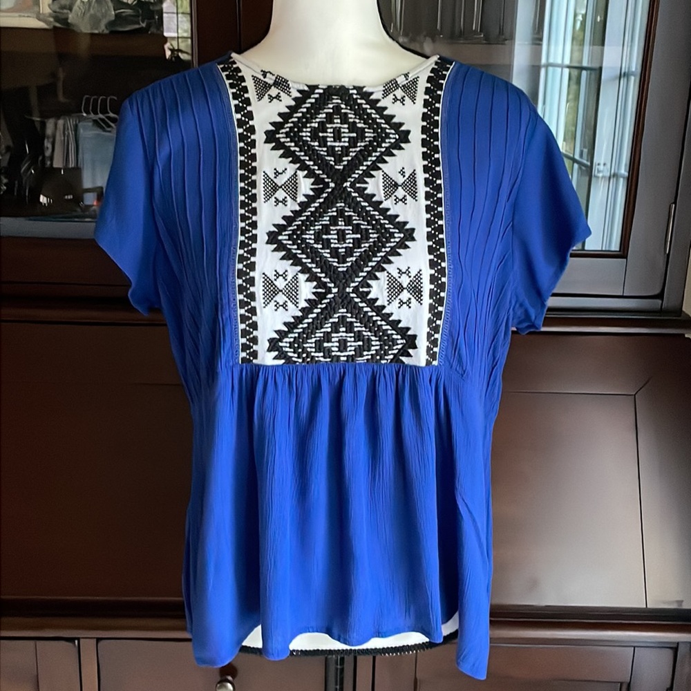 Orvis Embroidered Aztec Top M - Picture 11 of 11